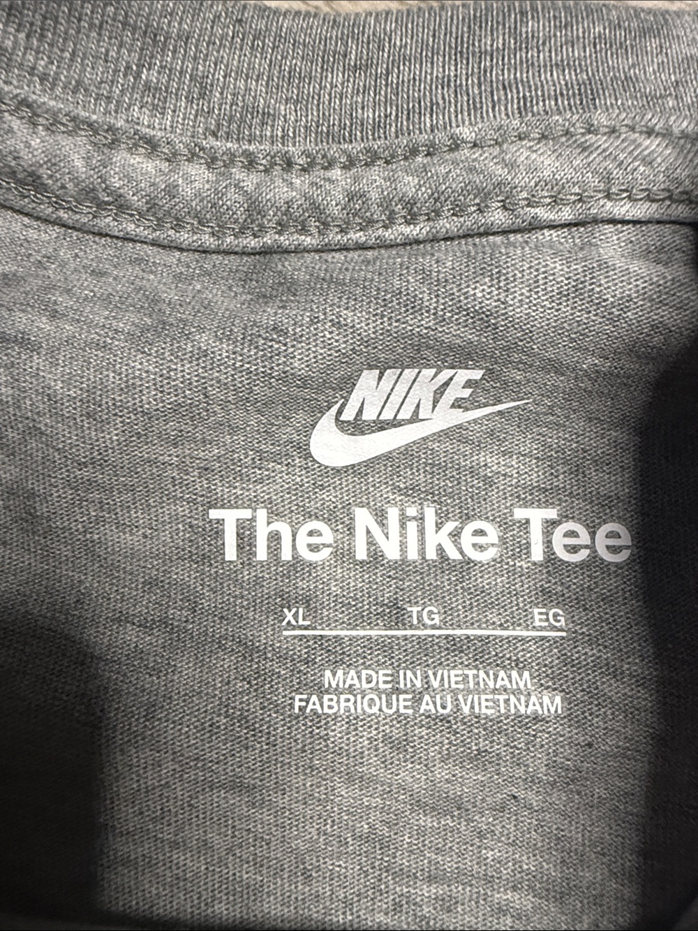 Nike Grey Stay Spocy Tee with Colorful Shiba Inu Graphic New W/O Tag - Picture 2 of 2